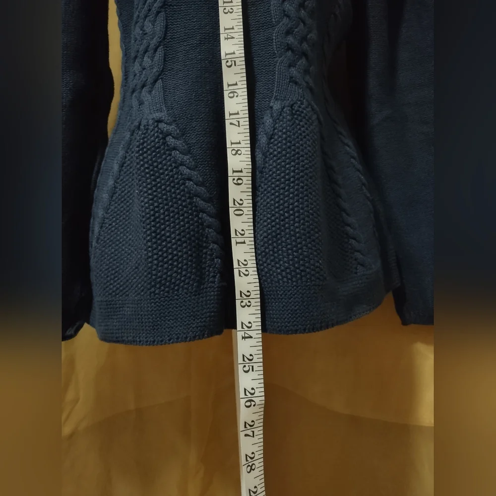 NWT (never worn) Women's CUPIO pullover navy sweater. Size Medium - Picture 2 of 5